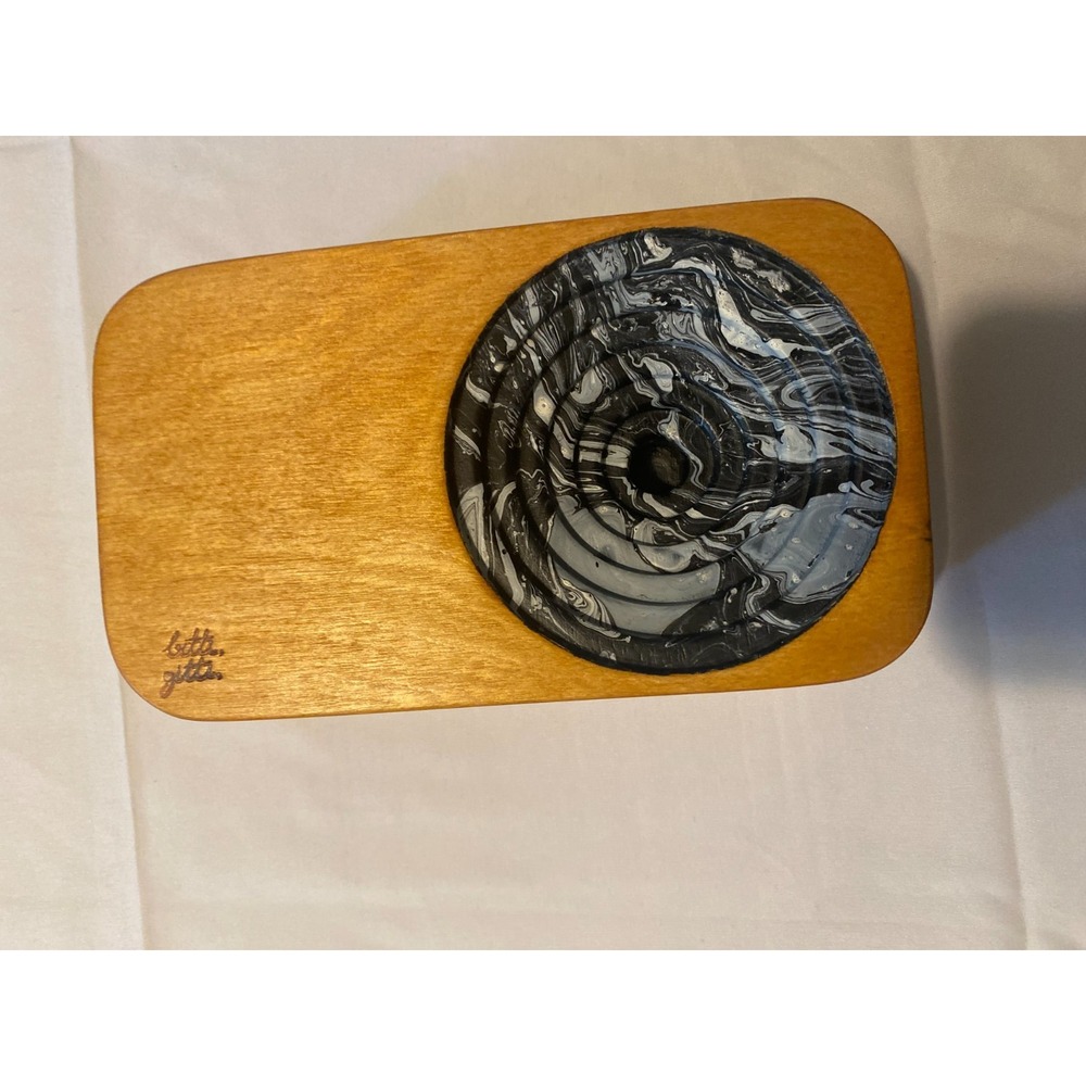 Bitti Gitti B&W Marbled Wooden Sound System Smartphone Speaker Acoustic